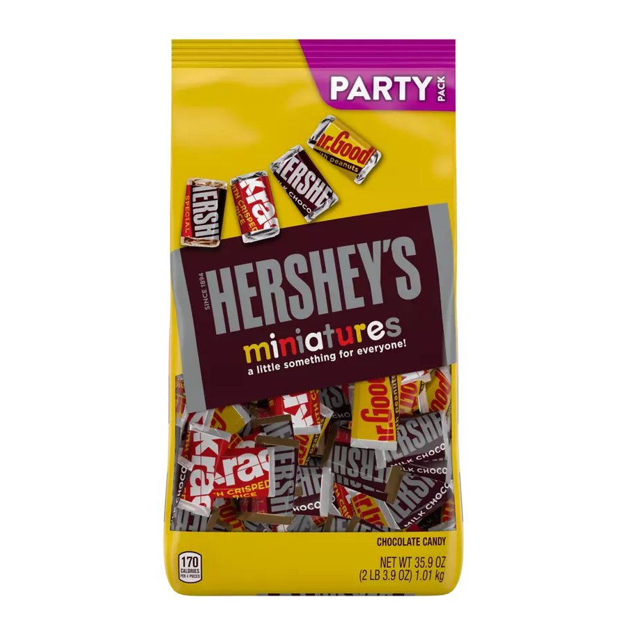 Hershey's Milk Chocolate Miniatures Assortment, 35.9 oz Bag
