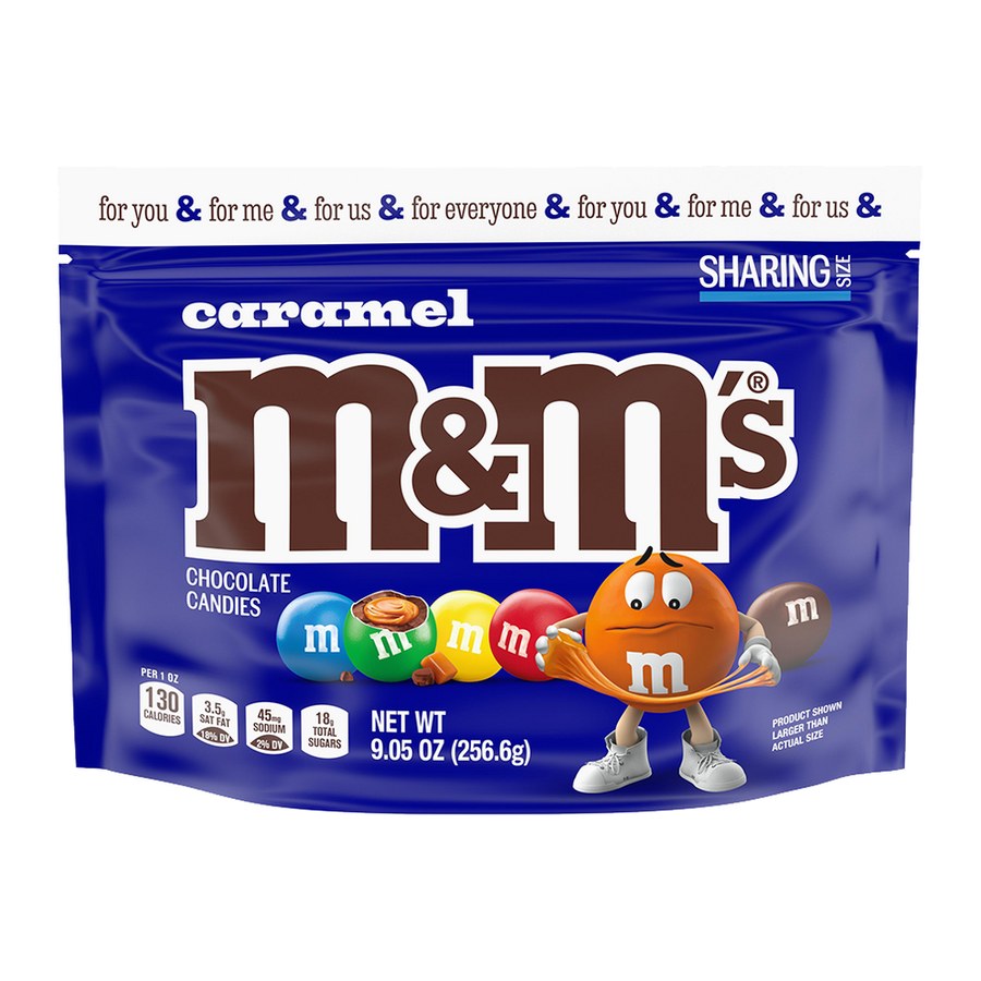 M&M's Caramel Chocolate Candy, 9.6 oz Sharing Size Bag