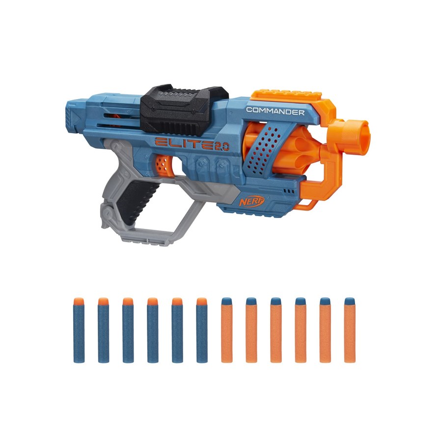 Hasbro NERF Elite 2.0 Commander RD-6 Dart Blaster with 12 Darts