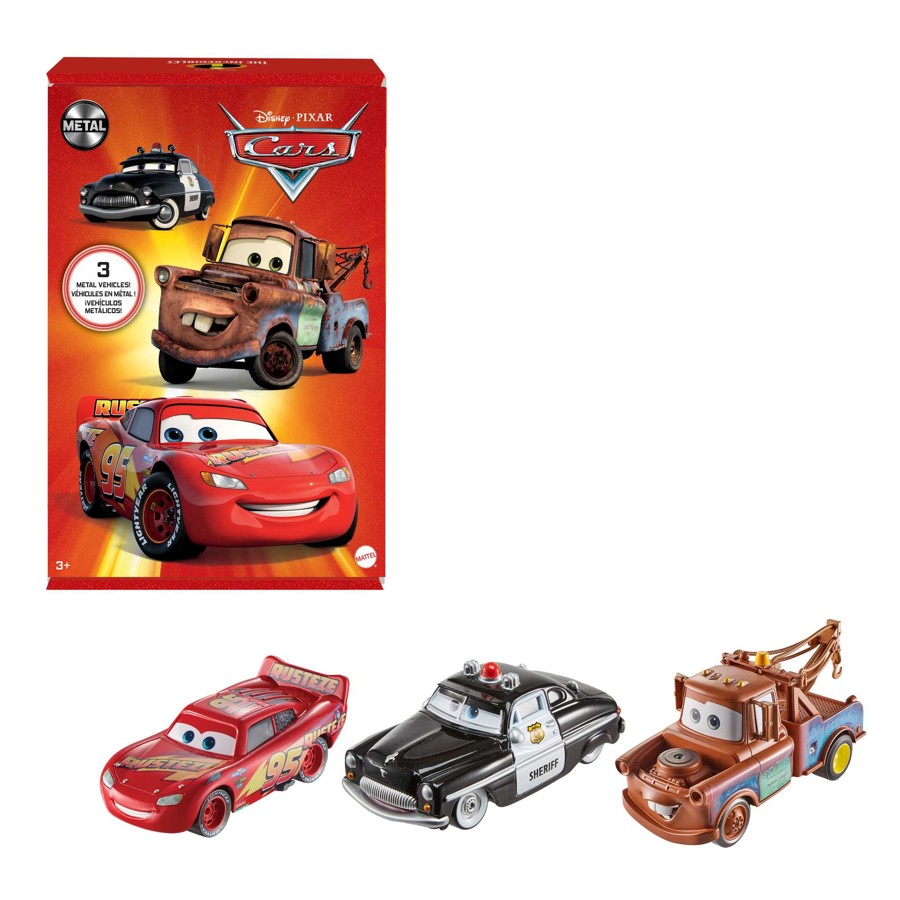 Disney and Pixar Cars 3-Pack Die-Cast Vehicles, Radiator Springs