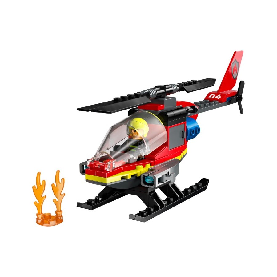 LEGO City Fire Rescue Helicopter 60411 Building Toy