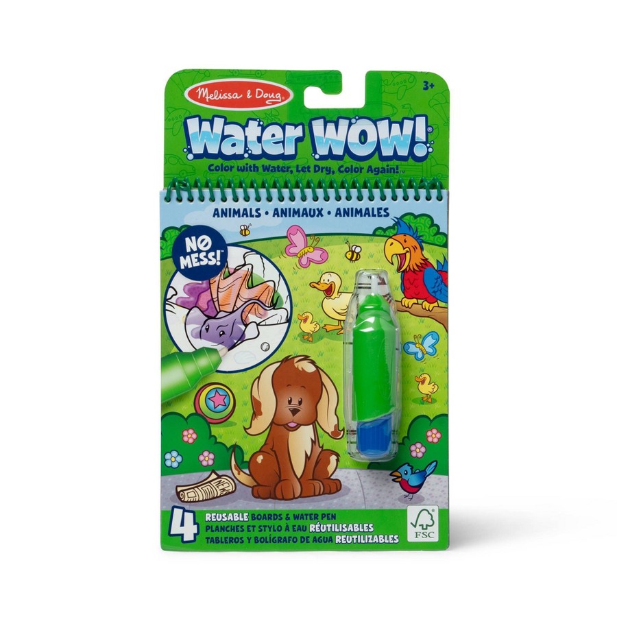 Melissa & Doug On the Go Water Wow! Reusable Water-Reveal Activity Pad - Animals
