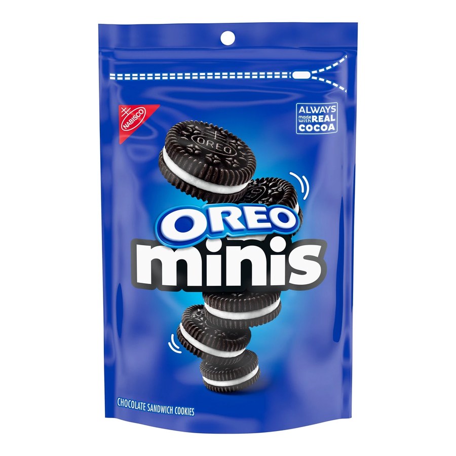 OREO Minis Chocolate Sandwich Cookies, Snak-Saks, 8 oz