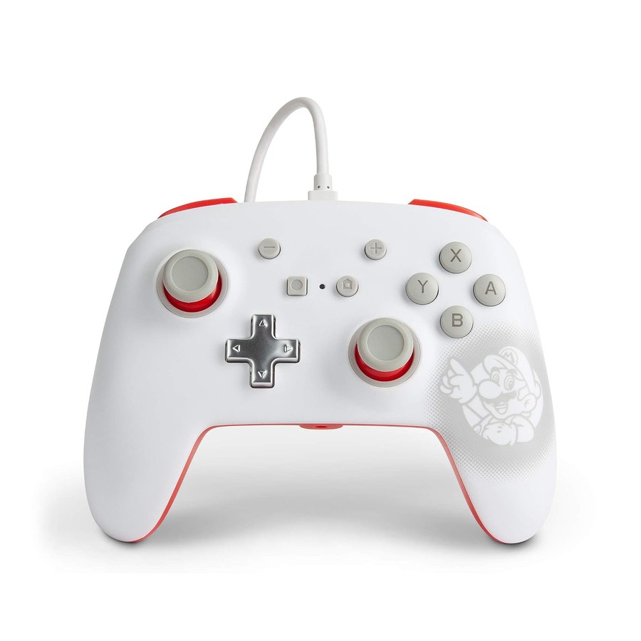 PowerA Enhanced Wired Controller for Nintendo Switch — Mario White