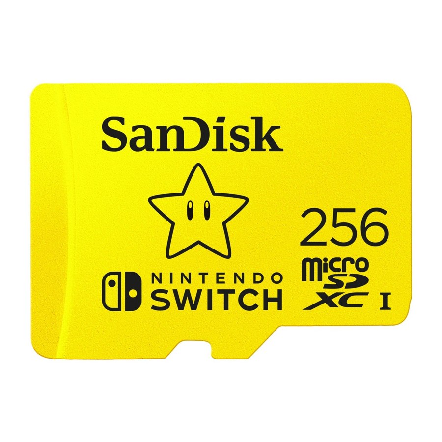 SanDisk 256GB microSDXC Card Licensed for Nintendo Switch, Super Star Edition
