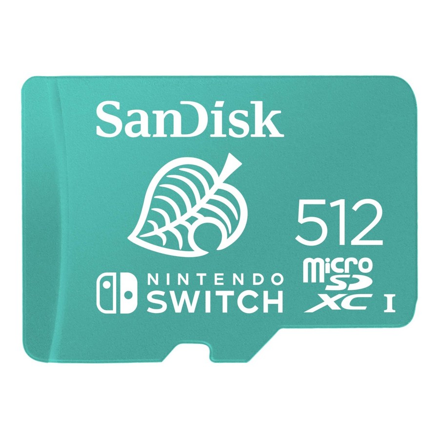 SanDisk 512GB microSDXC Card Licensed for Nintendo Switch, Animal Crossing Leaf Edition