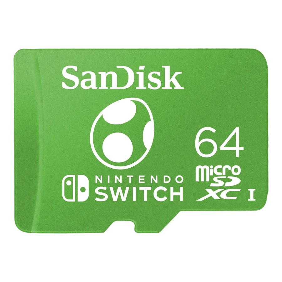 SanDisk 64GB microSDXC Card Licensed for Nintendo Switch, Yoshi Edition