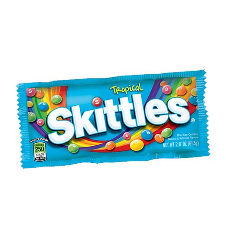 Skittles Tropical Candy Single Pack, 2.17 oz