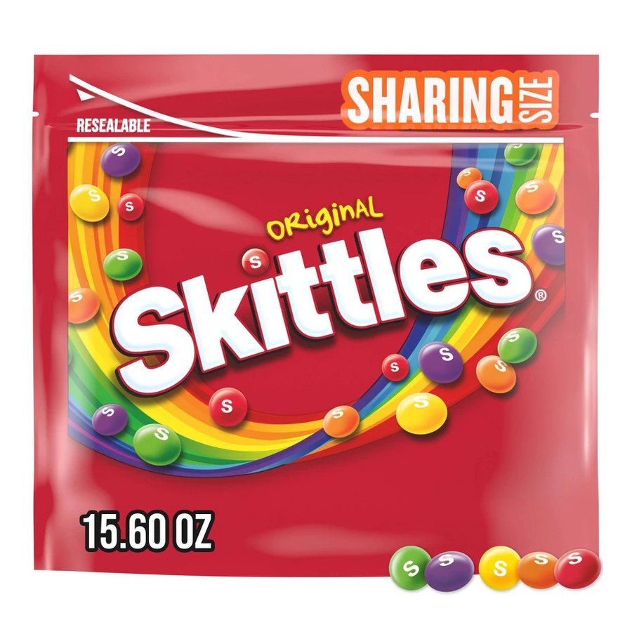 Skittles Original Sharing Size Chewy Candy, 15.6 oz Bag