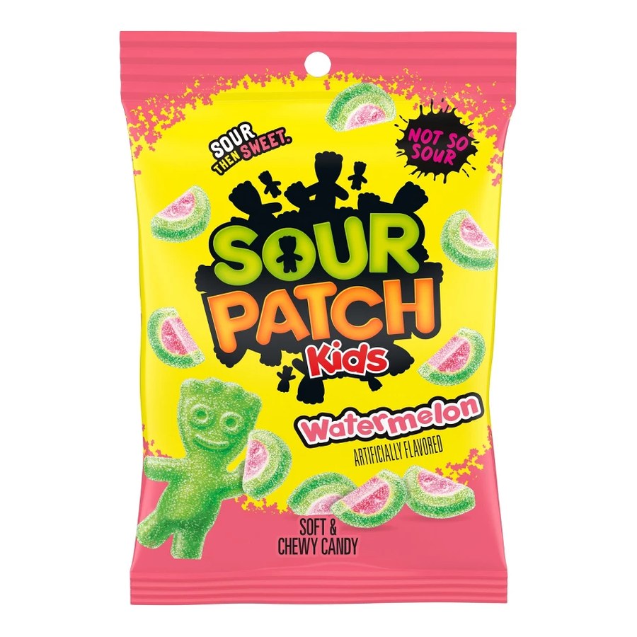 Sour Patch Kids Watermelon Soft & Chewy Candy, 8 oz Bag